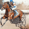 Harness Racing Horses Diamond Painting