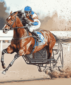 Harness Racing Horses Diamond Painting