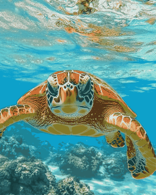 Hawaii Sea Turtle Diamond Painting