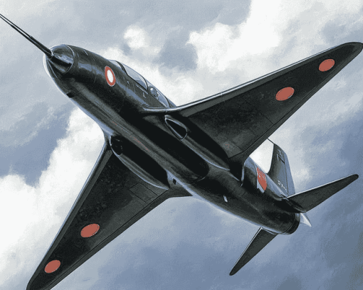 Hawker Hunter Airplane Diamond Painting