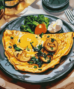 Healthy Omelette Art Diamond Painting