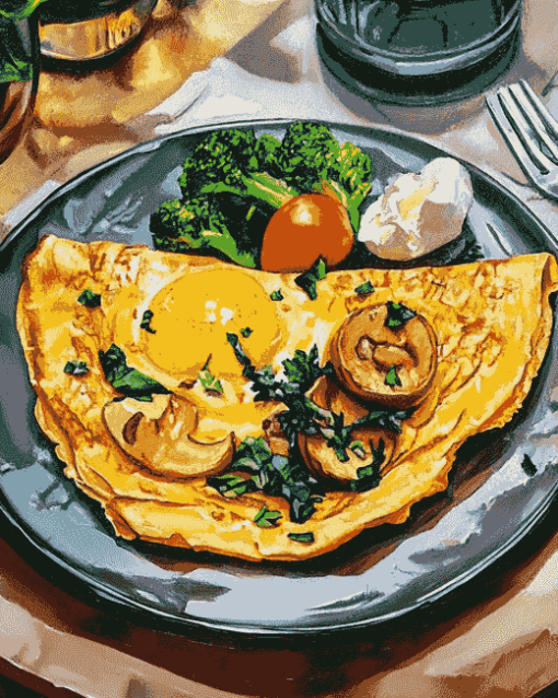 Healthy Omelette Art Diamond Painting