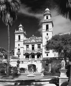 Hearst Castle Monochrome Diamond Painting