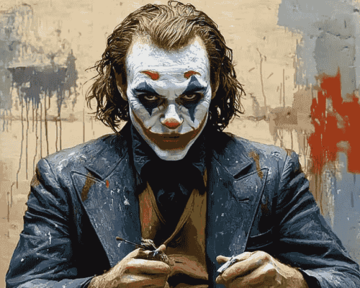 Heath Ledger Joker Movies Diamond Painting