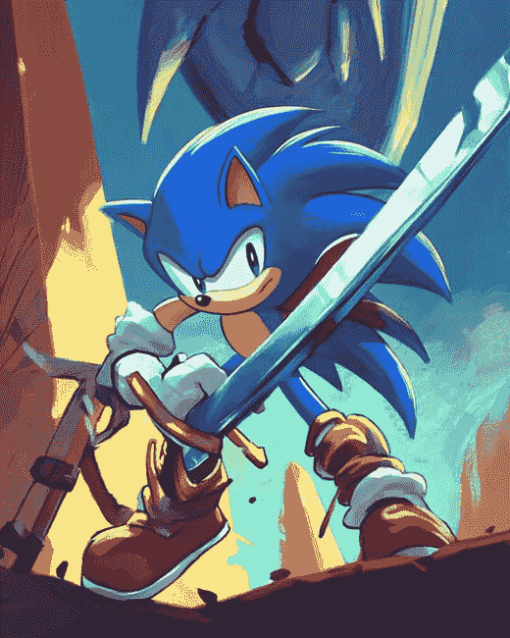 Hedgehog Sonic Anime Diamond Painting