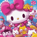 Hello Kitty Cartoon Cats Diamond Painting