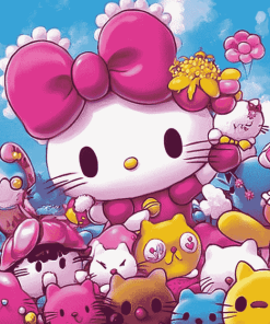 Hello Kitty Cartoon Cats Diamond Painting