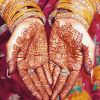 Henna-Inspired Wedding Hand Jewelry Diamond Painting