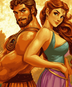 Hercules Megara Animation Diamond Painting