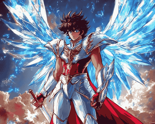 Hero Pegasus Seiya Anime Diamond Painting