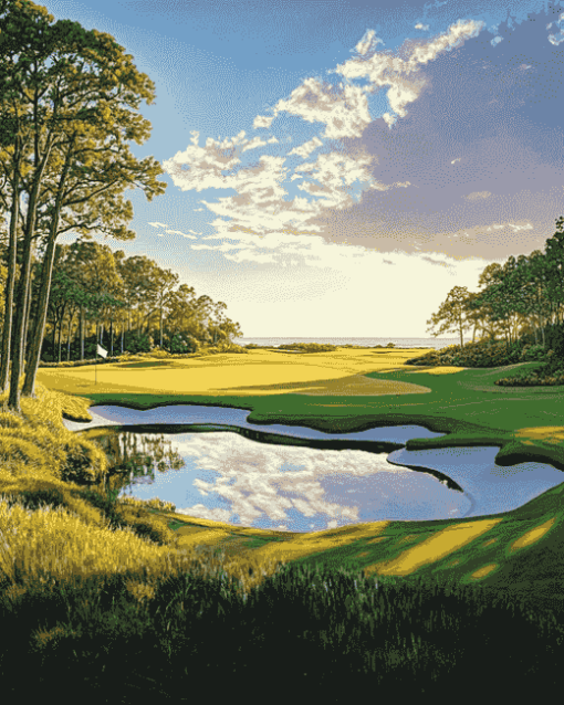 Hilton Head Golf Landscapes Diamond Painting