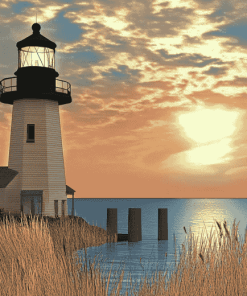 Hilton Head Lighthouse Animation Diamond Painting