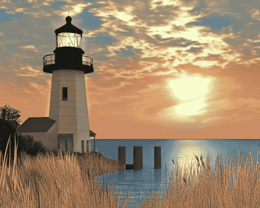 Hilton Head Lighthouse Animation Diamond Painting