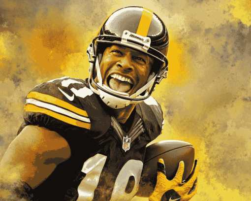 Hines Ward Famous Football Player Diamond Painting