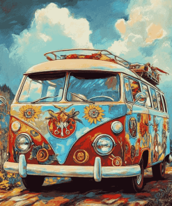 Hippie Van Adventure Diamond Painting