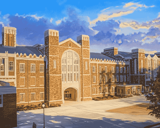 Historic Cameron Indoor Stadium Diamond Painting