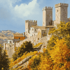 Historic Rocca Maggiore Italy Diamond Painting