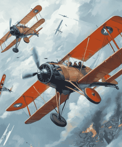 Historic Sopwith Triplanes Diamond Painting