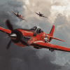 Historic Tuskegee Airmen Military Plane Diamond Painting