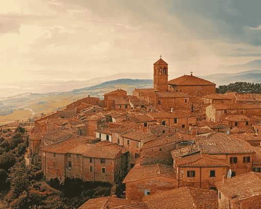 Historic Volterra Skylines Diamond Painting