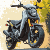 Honda Grom Riding Diamond Painting