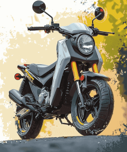 Honda Grom Riding Diamond Painting