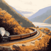 Horseshoe Curve Landscape Diamond Painting