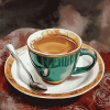 Hot Coffee Cup Diamond Painting