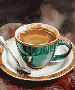 Hot Coffee Cup Diamond Painting