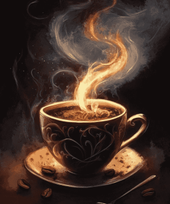 Hot Coffee Fantasy Diamond Painting