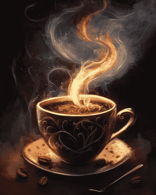 Hot Coffee Fantasy Diamond Painting