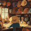 Howls Moving Castle Hat Shop Diamond Painting