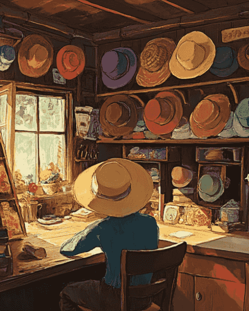 Howls Moving Castle Hat Shop Diamond Painting