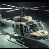 Huey Helicopter Aircraft Diamond Painting