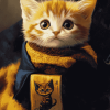 Hufflepuff Kittens Diamond Painting