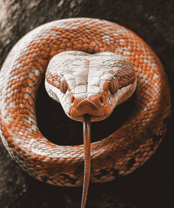 Hypomelanistic Corn Snake Diamond Painting