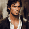 Ian Somerhalder Damon Salvatore Diamond Painting