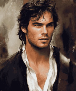 Ian Somerhalder Damon Salvatore Diamond Painting