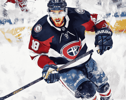 Ice Hockey Star Pierre Luc Dubois Diamond Painting