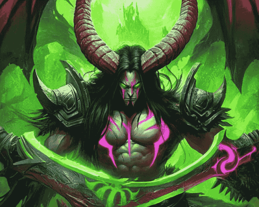 Illidan Stormrage Anime Diamond Painting