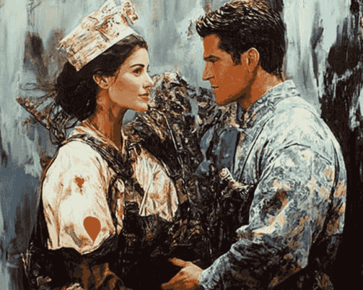 In Love And War Film Characters Diamond Painting