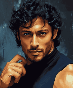 Indian Actor Tiger Shroff Diamond Painting