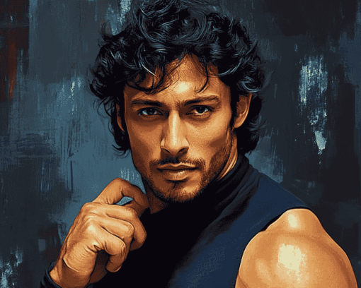 Indian Actor Tiger Shroff Diamond Painting