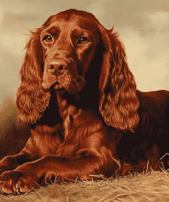 Irish Setter Puppies Diamond Painting