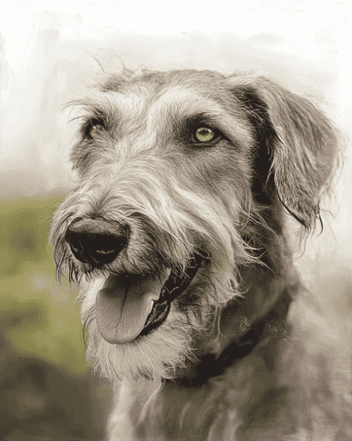 Irish Wolfhound Puppy Diamond Painting