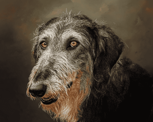 Irish Wolfhound Puppy Diamond Painting