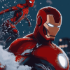 Iron Man and Spiderman Heroes Diamond Painting