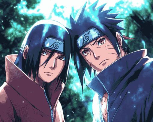 Itachi and Sasuke Anime Diamond Painting