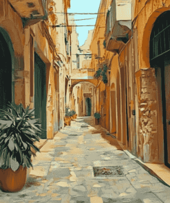 Italy Alleys in Mazara del Vallo Diamond Painting