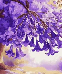 Jacaranda Trees Diamond Painting